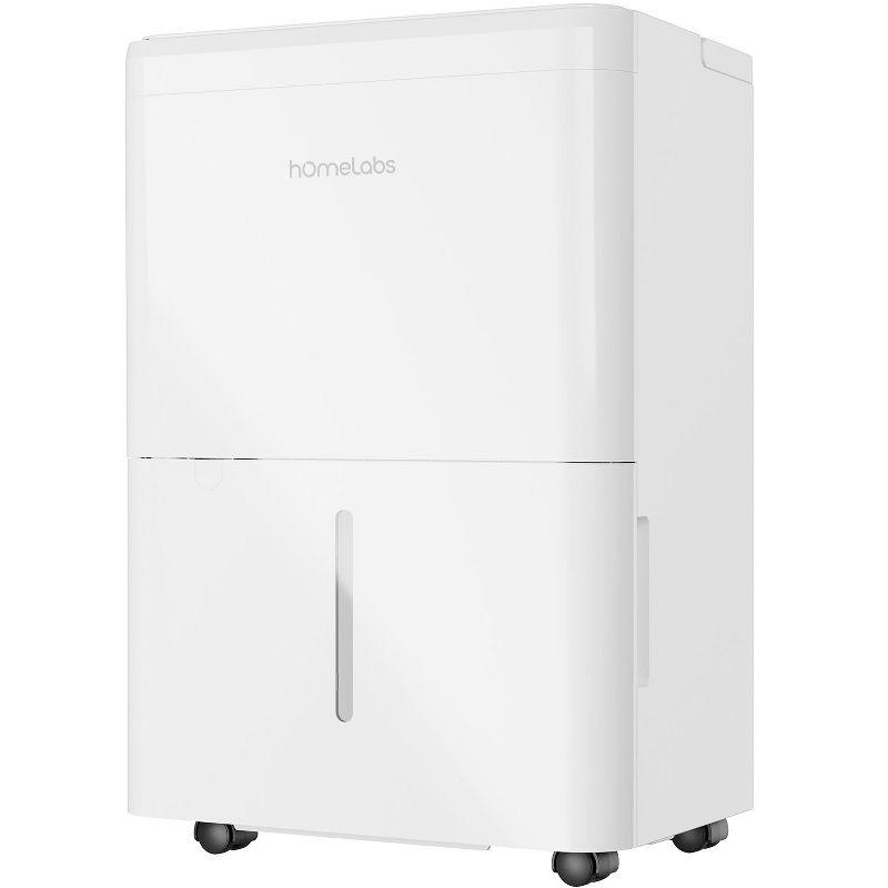 White Portable 1,000 Sq. Ft Dehumidifier with Drain Hose