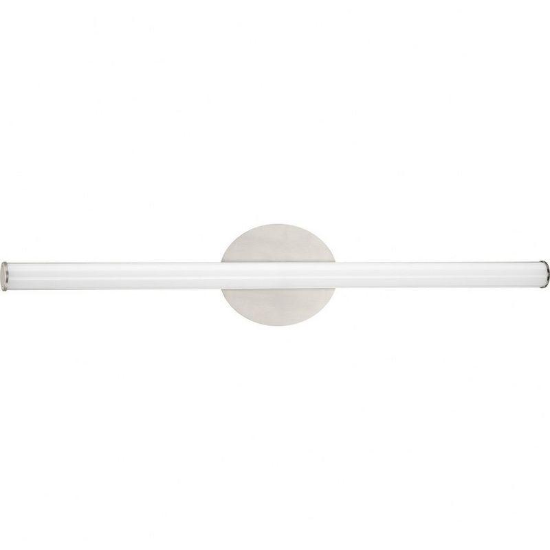 Progress Lighting Phase 3 LED Linear Vanity Light, 1-Light, Wall Light, Brushed Nickel, Acrylic Shade