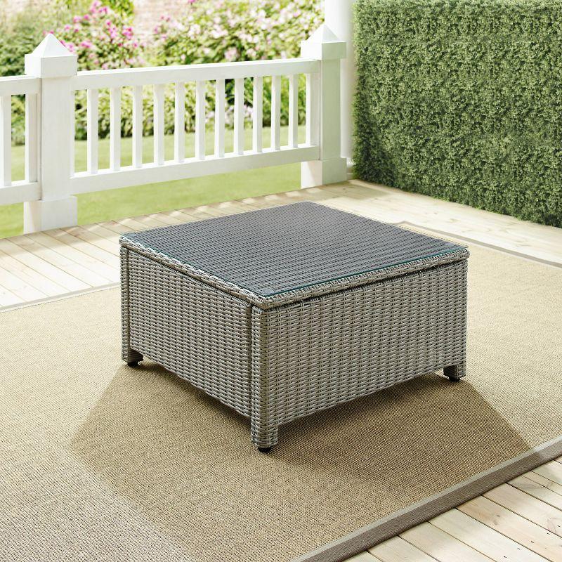 Bradenton Outdoor Wicker Sectional - Gray - Crosley