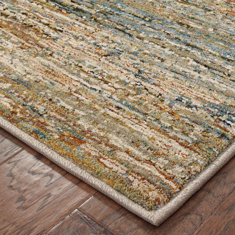 Oriental Weavers Atlas 8037J Gold/ Green Indoor Area Rug - 3'3" x 5'2"
