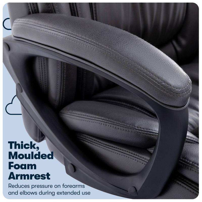 Serta Serta Garret Executive Office Chair, Ergonomic Lumbar Support, Semi-Plush Cushion, Body Pillows
