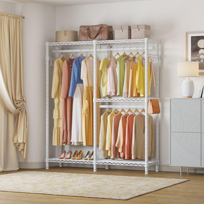 VIPEK V4s Garment Rack Bedroom Armoires Compact Freestanding Closet Storage Organizer, White