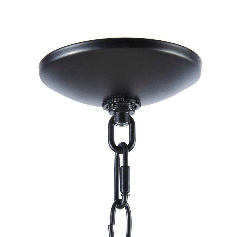 Hampton Hill Brighton 72" Transitional Matte Black Metal Chandelier