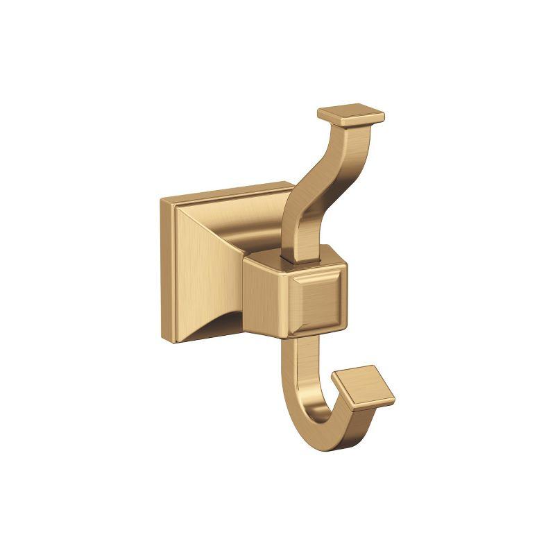 Champagne Bronze Double Prong Wall Mounted Hook