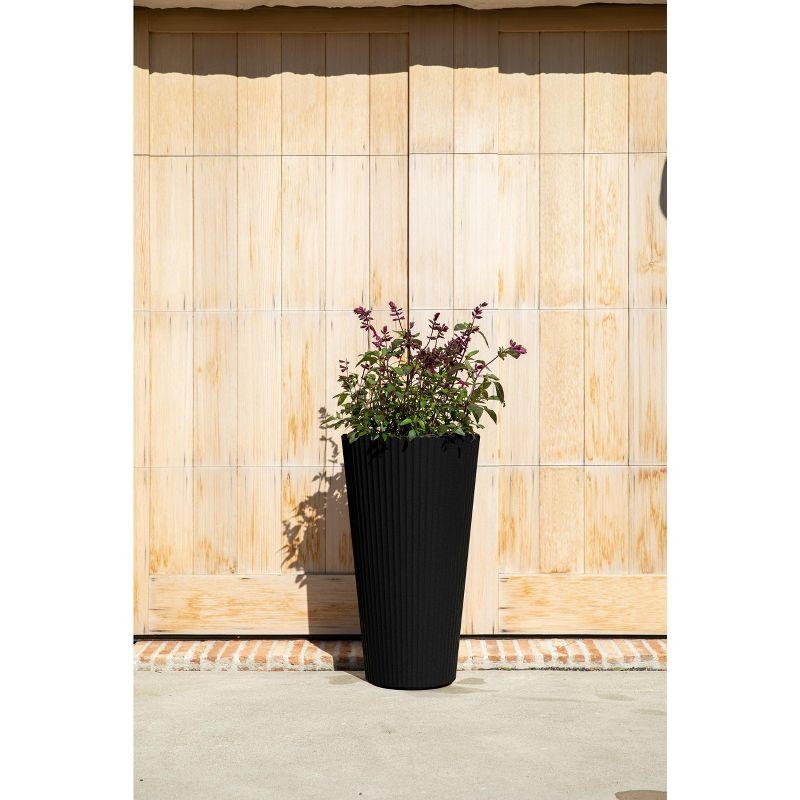 26" Tall Plastic-Stone Planter