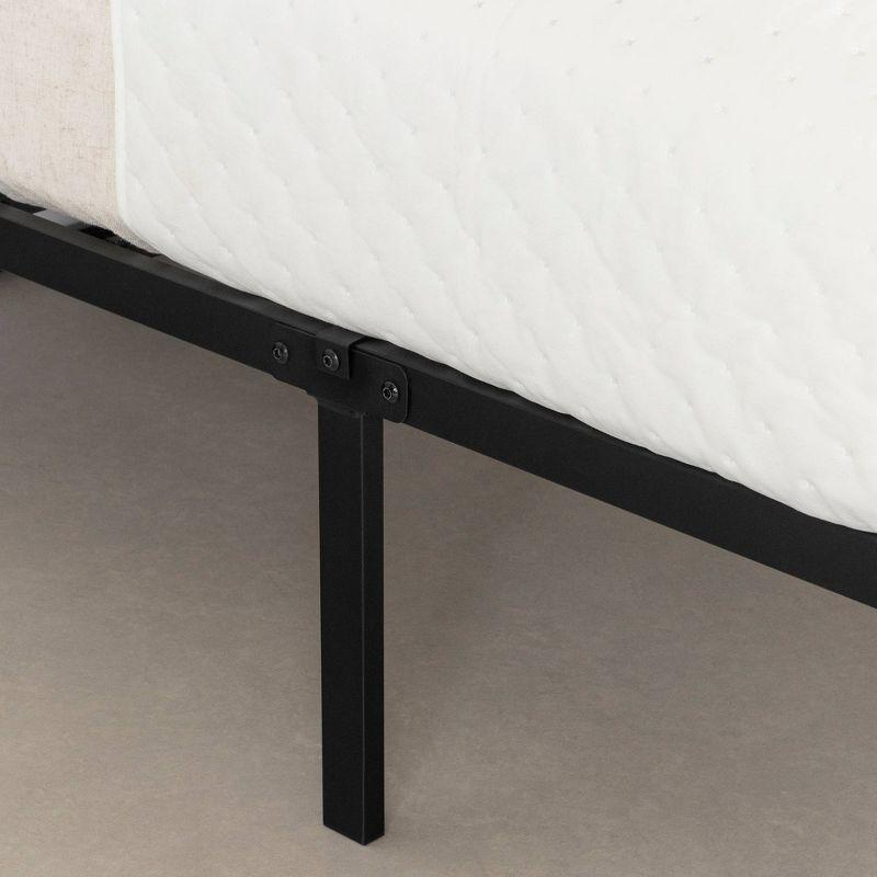 South Shore Queen Upholstered Metal Bed