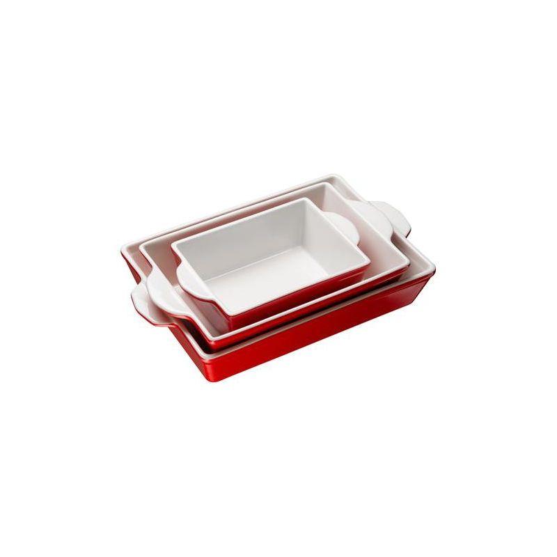 kook Kook 3-Piece Ceramic Bakeware Set