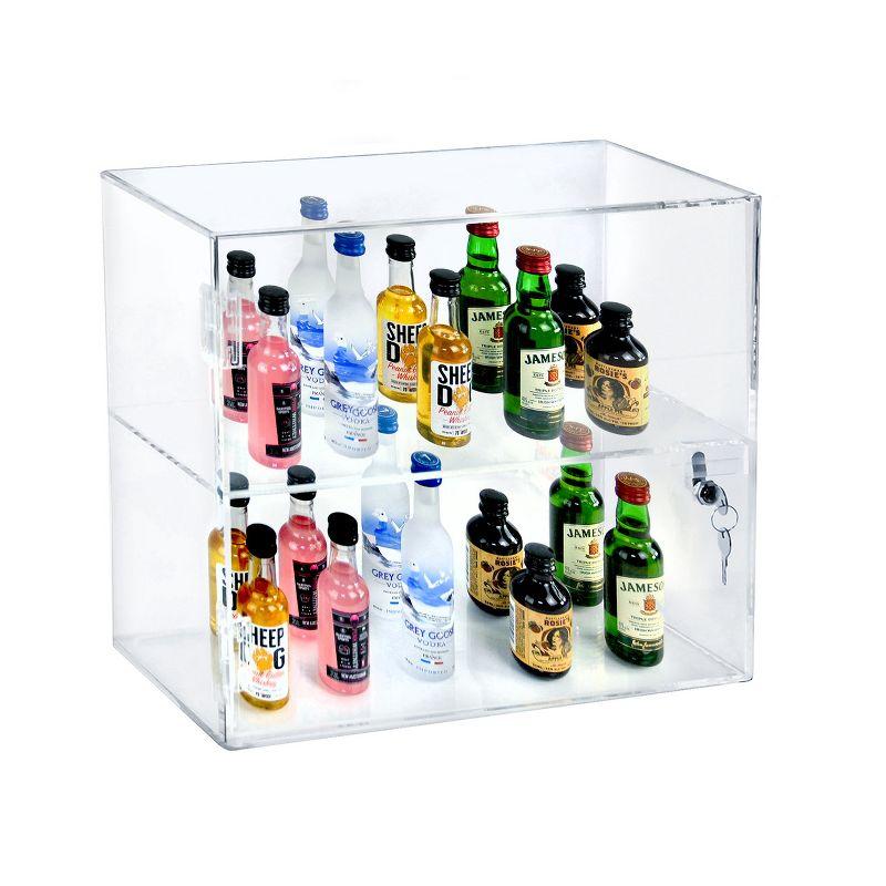 Azar Displays Acrylic Lockbox Countertop Display Case 14" wide