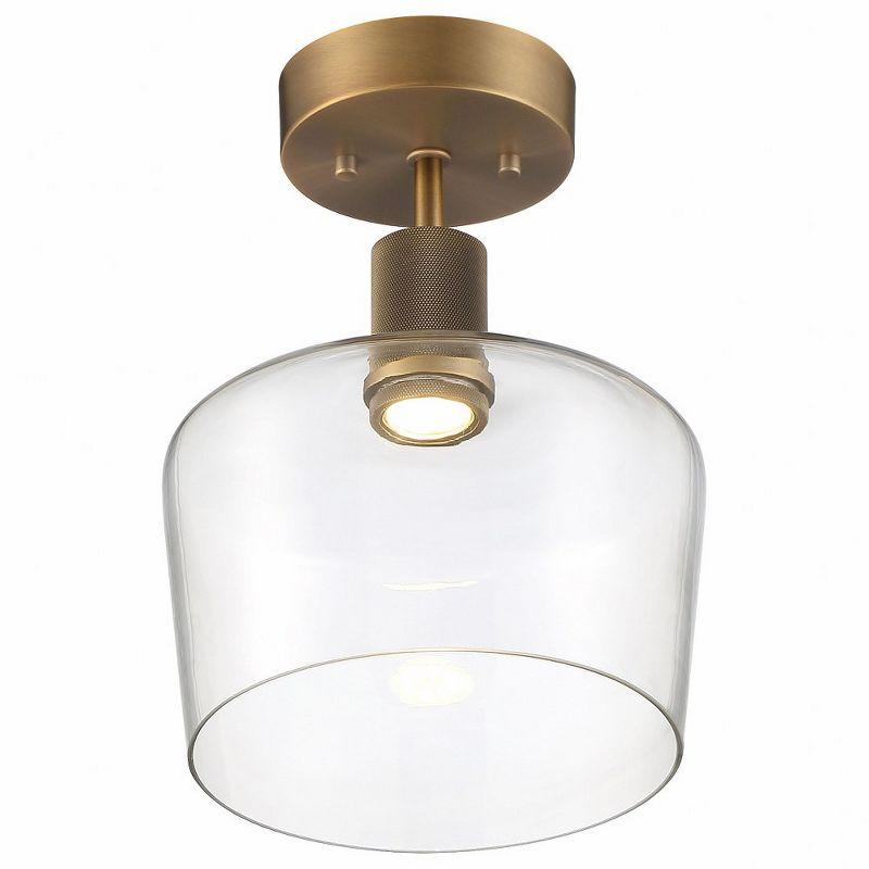 Access Lighting Port Nine 1 - Light Flush Mount in  Antique Brushed Brass