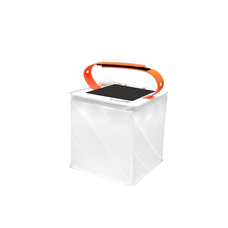 LuminAID White and Orange Solar Inflatable Lantern