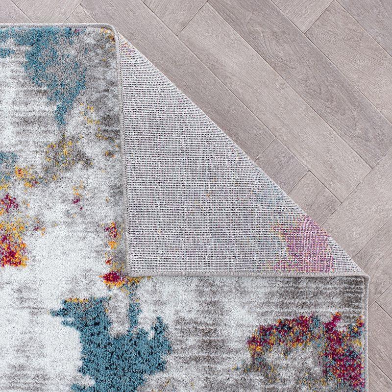 World Rug Gallery Contemporary Abstract Elegance Area Rug - MULTI 3'3"x5'