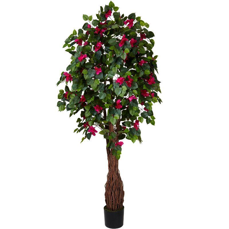 Nearly Natural 6-ft Multi Vine Bougainvillea Silk Tree