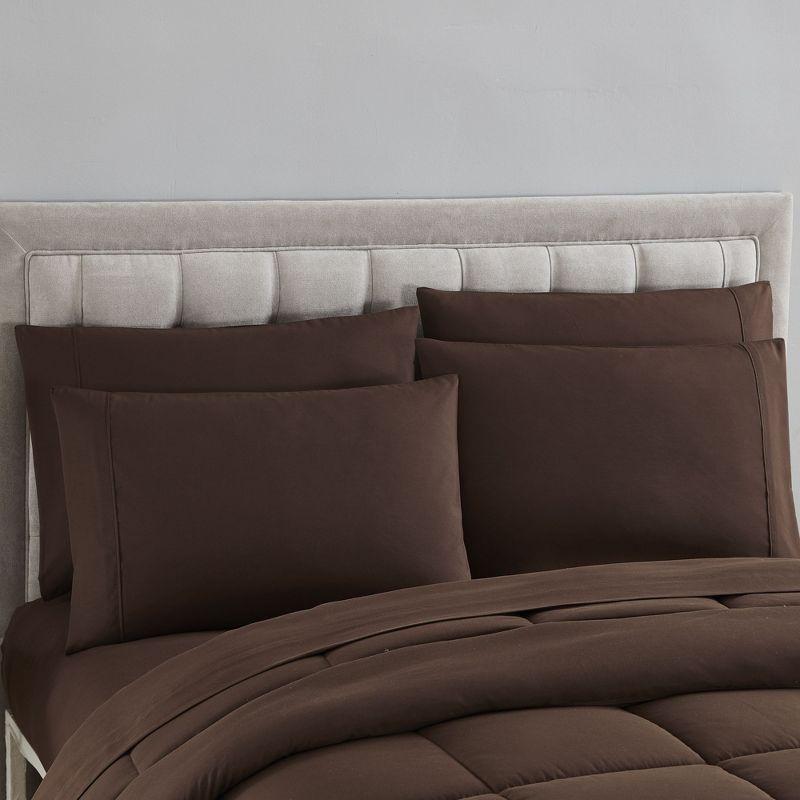 Sweet Home Collection All Season Bed-in-A-Bag Solid Color Comforter & Sheet Set Ultra Soft Bedding by Sweet Home Collection