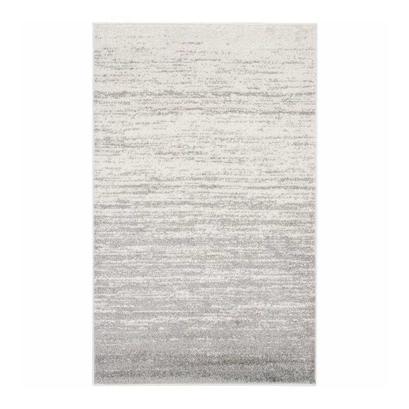 Adirondack ADR113 Machine Made Indoor Accent Rug - Ivory/Silver - 3'x5' - Safavieh