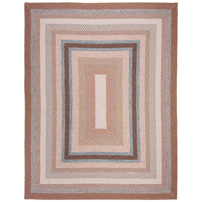 Braided BRD313 Hand Woven Area Rug - Brown/Multi - 10'x14' - Safavieh.