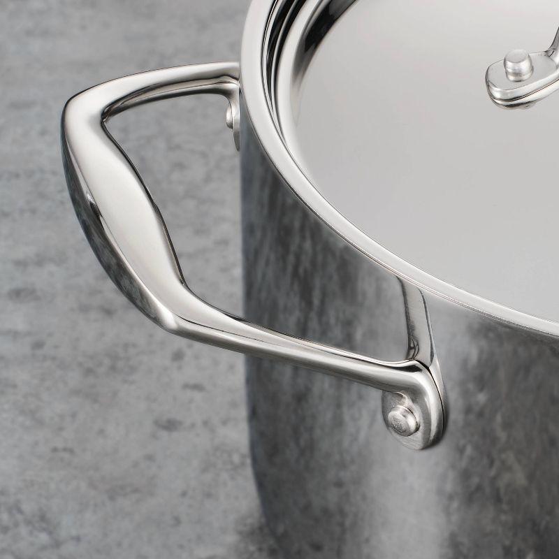 Tri-Ply Stainless Steel 3-Quart Deep Saute Pan with Lid