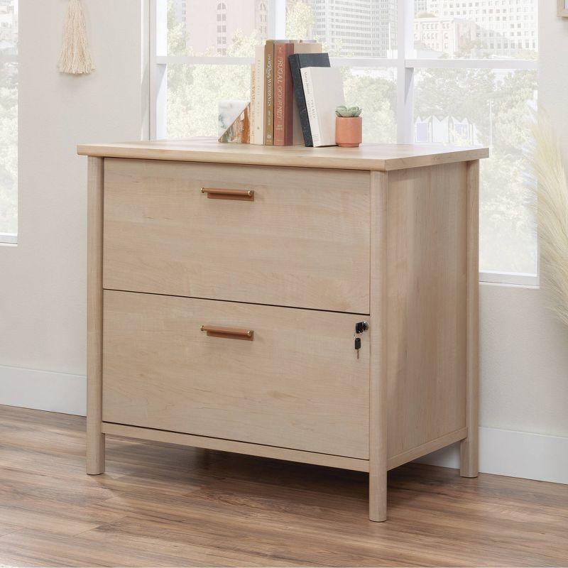 Whitaker Point 2 Drawer Lateral File Natural Maple - Sauder: Home Office, MDF, Metal Hardware