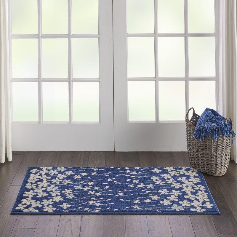 Nourison Tranquil Bohemian Botanical Bloom Area Rug