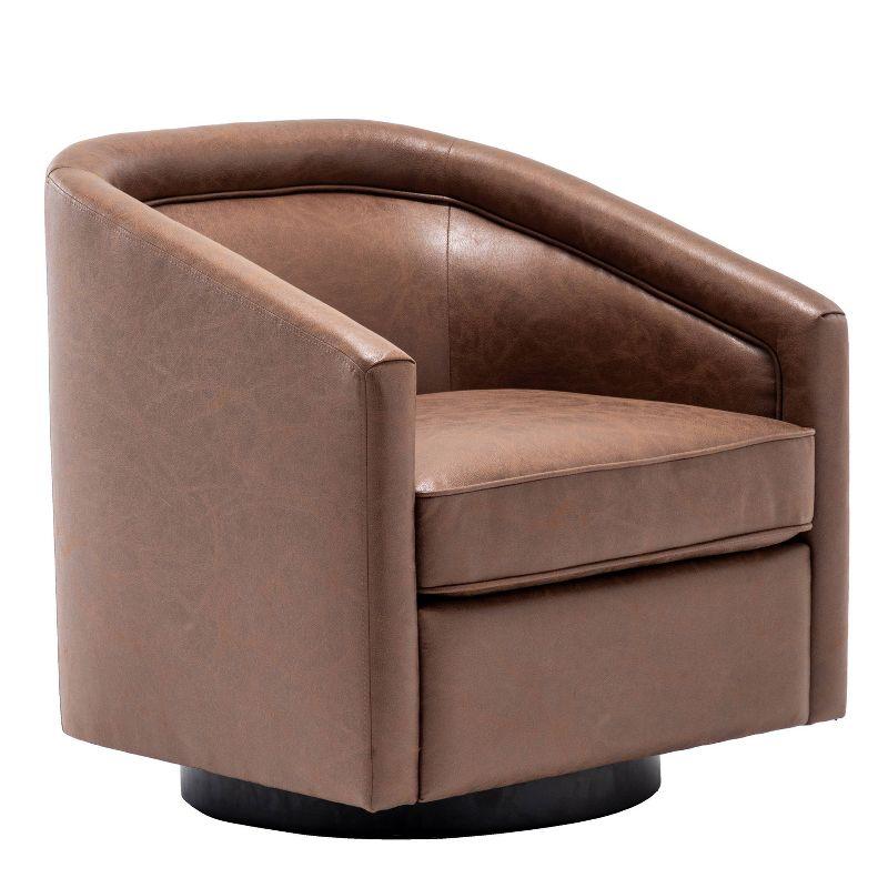 Classic Swivel Barrel Chair - WOVENBYRD