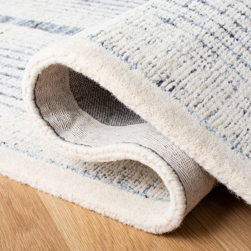 Metro MET991 Hand Tufted Indoor Area Rug - Dark Grey/Ivory - 5'x8' - Safavieh