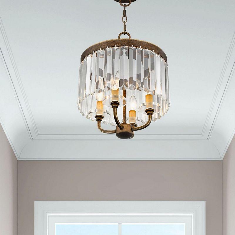 Livex Lighting Ashton 4 - Light Chandelier in  Hand Painted Palacial Bronze