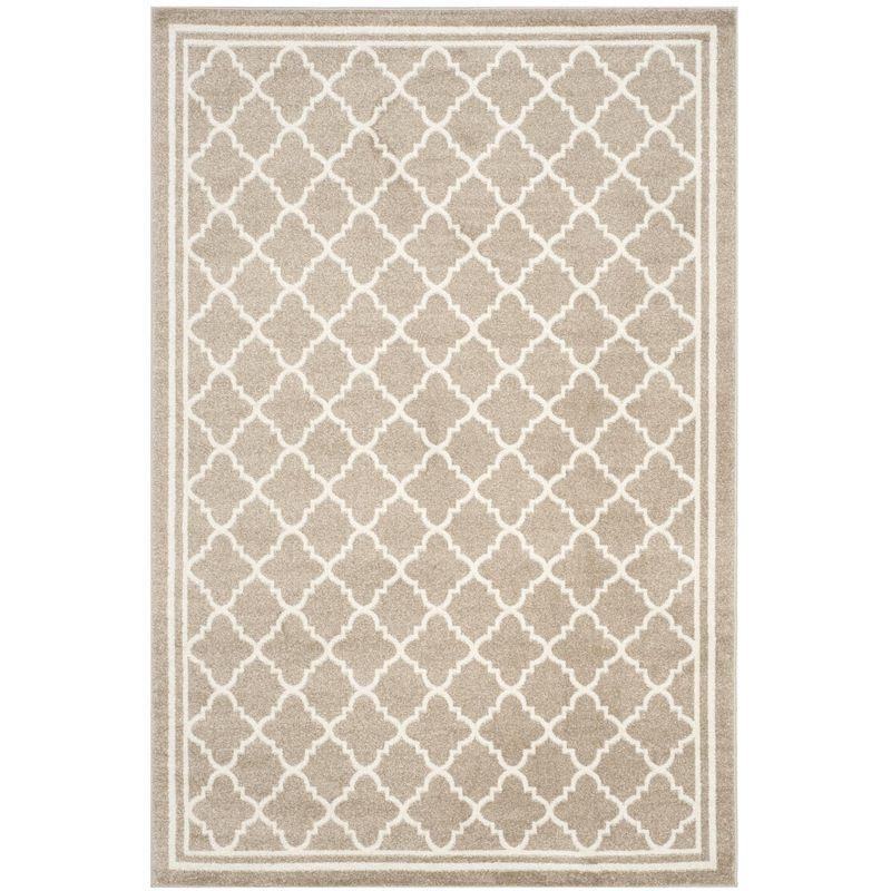 Amherst AMT422 Power Loomed Indoor Area Rug - Wheat/Beige - 5'3"x8' - Safavieh