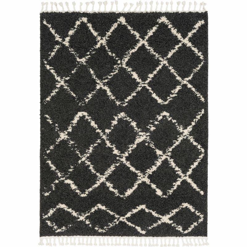 Hauteloom Round Area Rug RD Charcoal