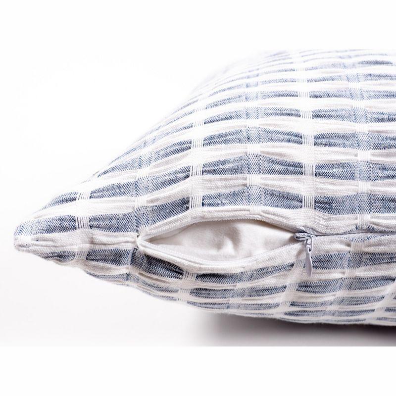 KAF Home Pleated Please Striped Cotton Pillow Cover (Set of 2)