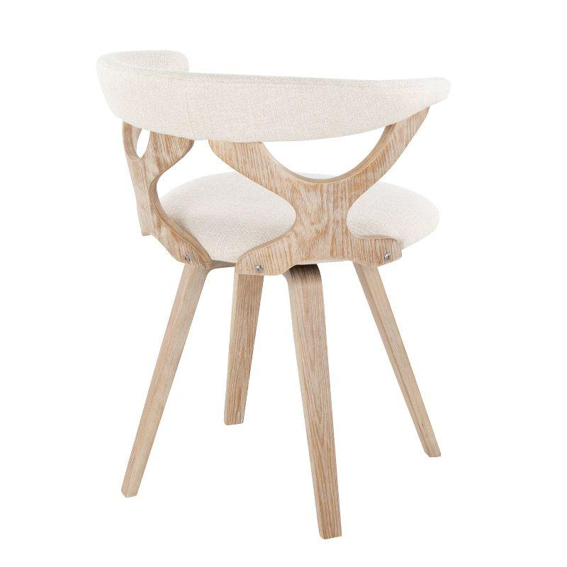 Gardenia Dining Chair White Wash/Cream - LumiSource