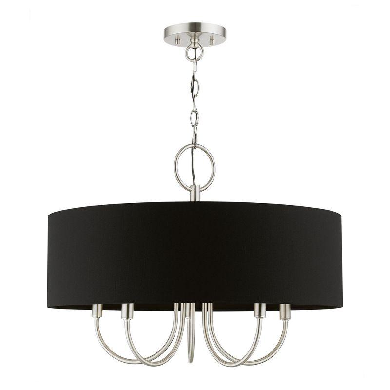 Livex Lighting Huntington 5 - Light Pendant in  Brushed Nickel