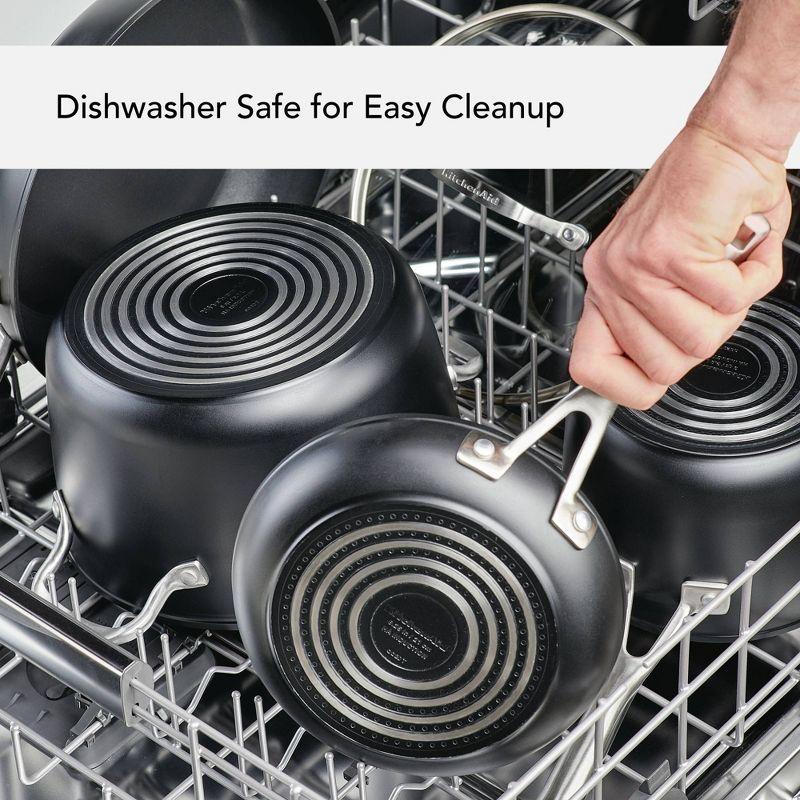 KitchenAid® KitchenAid Hard Anodized Induction Nonstick Stovetop Grill / Griddle Pan, 11.25 Inch, Matte Black