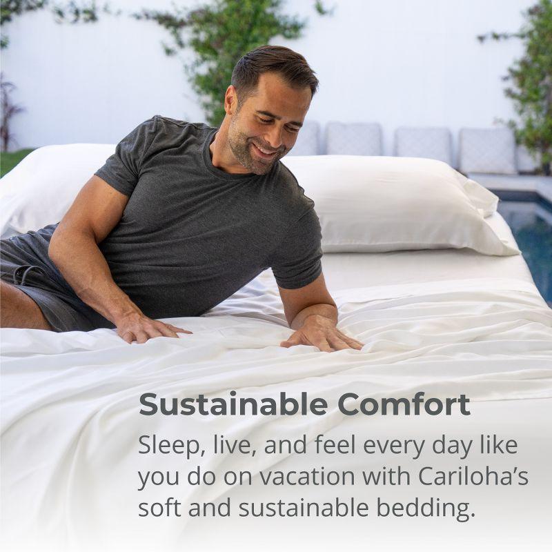 Cariloha Retreat 2-Piece Sateen Pillowcase Set | Lyocell Material | Breathable, Corner Straps, Extra soft & Cooling | Wayfair