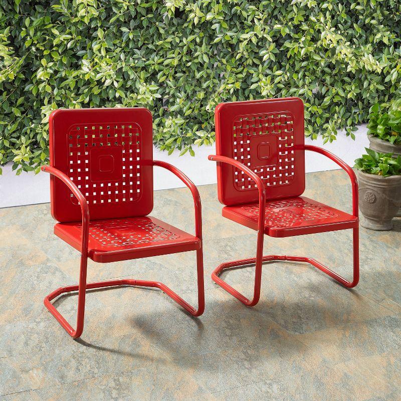 2pk Bates Outdoor Steel Arm Chairs - Crosley