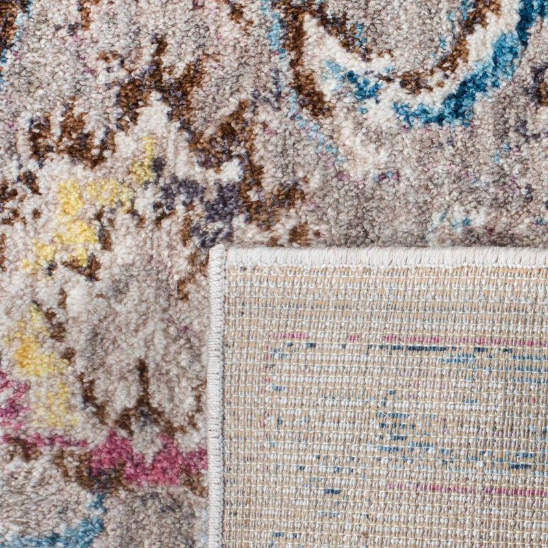 Bristol BTL357 Power Loomed Indoor Area Rug - Grey/Ivory - 7'x7' - Safavieh