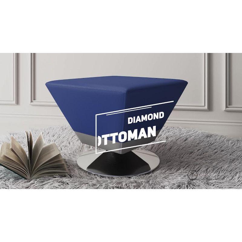 Diamond Swivel Ottoman - Manhattan Comfort