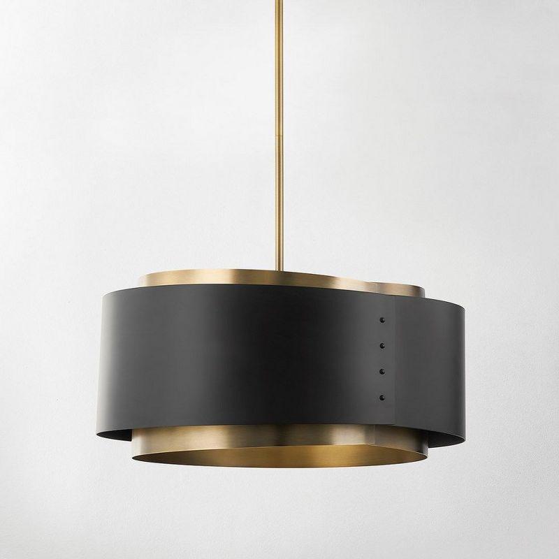 Roux Pendant Light by Colin King x Troy Lighting - Brass and Black / 25" Dia