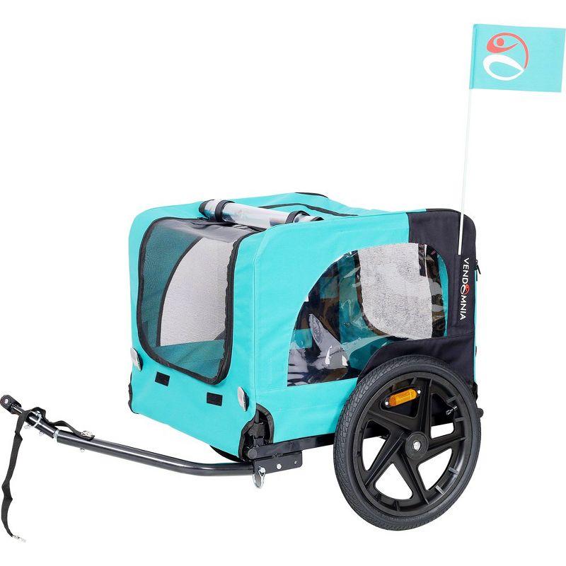 Bike Dog Trailer, Foldable Pet Jogging Stroller With Wheels Bicycle Trailer, Dogs Bicycle Carrier For Small And Large Pets