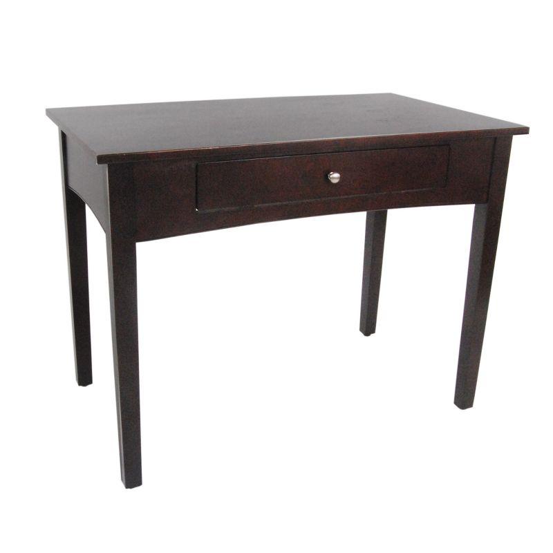 40" Shaker Cottage Desk Gray - Alaterre Furniture: Transitional Style, Pine Frame, Storage Drawer