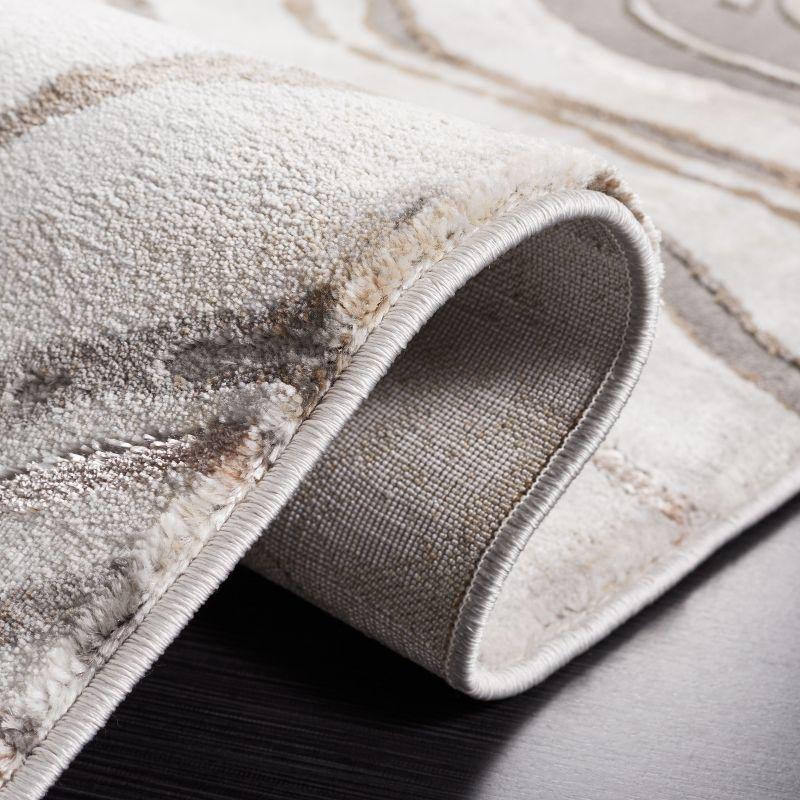 Wade Logan® Swindle Abstract Gray/Beige Area Rug