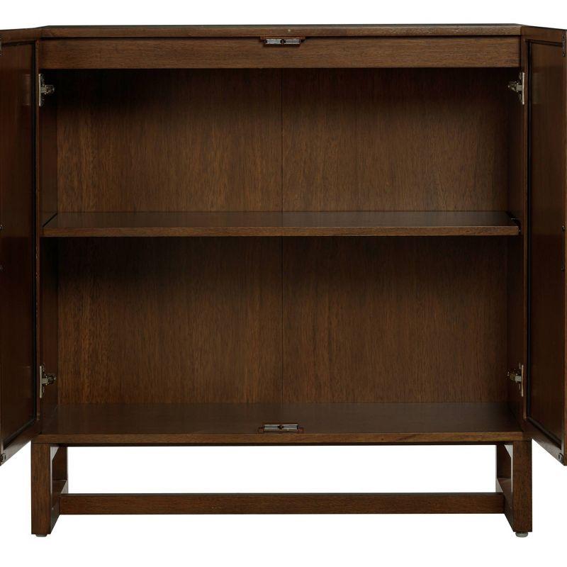 Nathan James Set of 3 Paxton Console with Doors Dark Brown