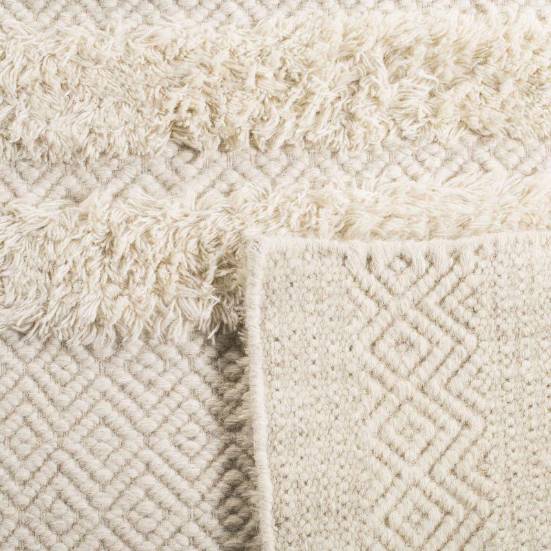 Kenya KNY951 Hand Knotted Area Rug - Ivory - 6'x6' - Safavieh