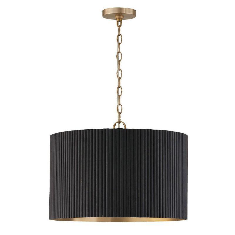 Donovan 3 - Light Gold Drum Pendant