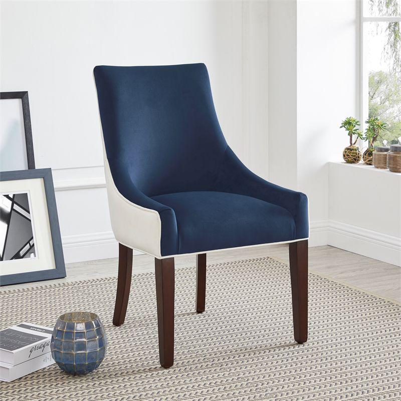 Jolie Upholstered Dining Chair -Navy Blue - Comfort Pointe