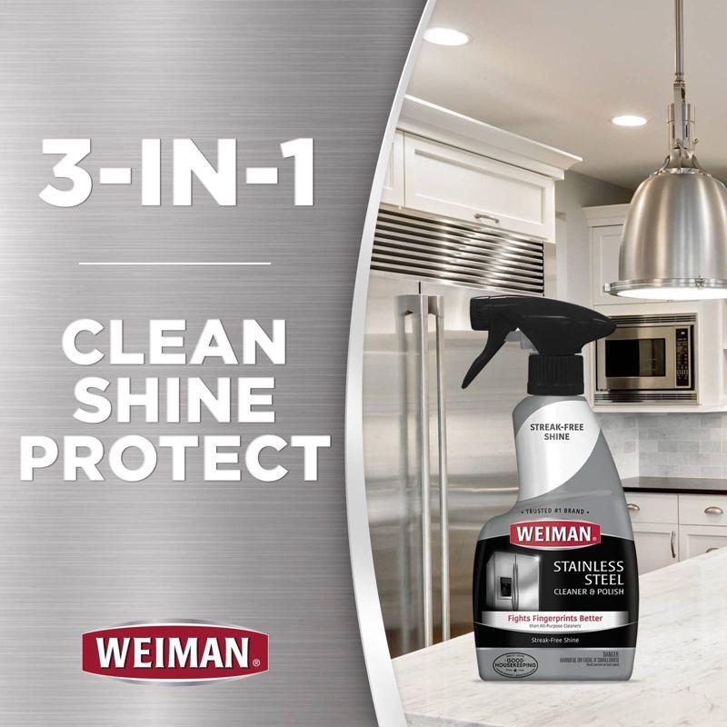 Weiman Stainless Steel Cleaner and Polish Trigger - 22 fl oz