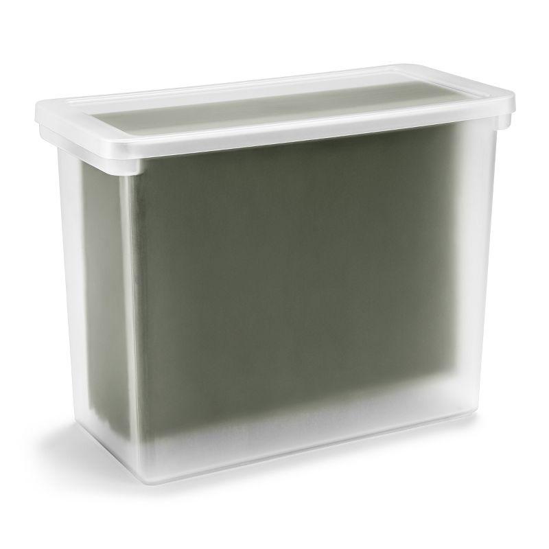 Sorbus Stationery File Box - Binder & Notebook Bin with Lid