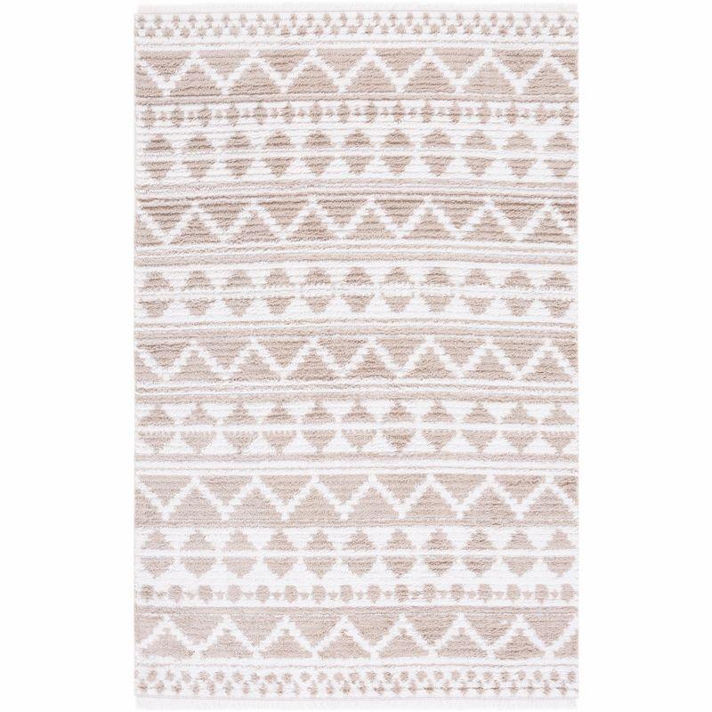 Augustine AGT847 Machine Made Indoor Area Rug - Beige/Ivory - 4'x6' - Safavieh