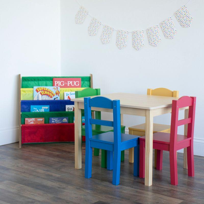 5pc Kids' Wood Table and Chair Set - Humble Crew