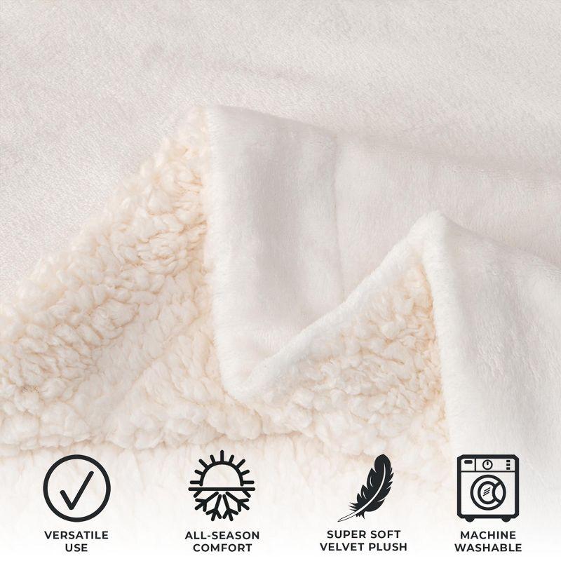 FreshFolds Ultra Soft Plush Sherpa Reversible Blanket
