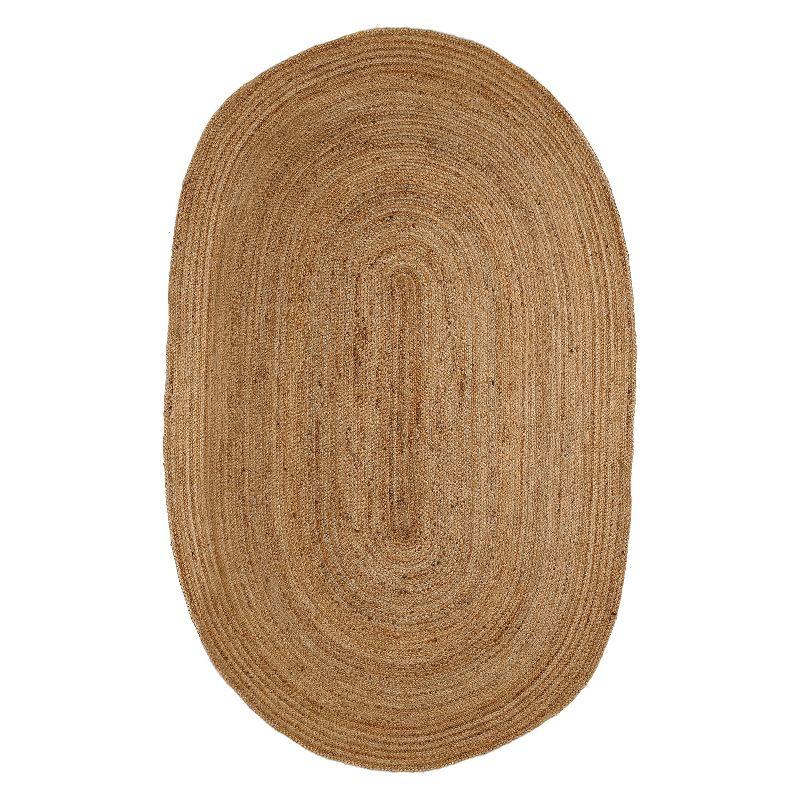 6'X9' Solid Area Rug Natural - Anji Mountain