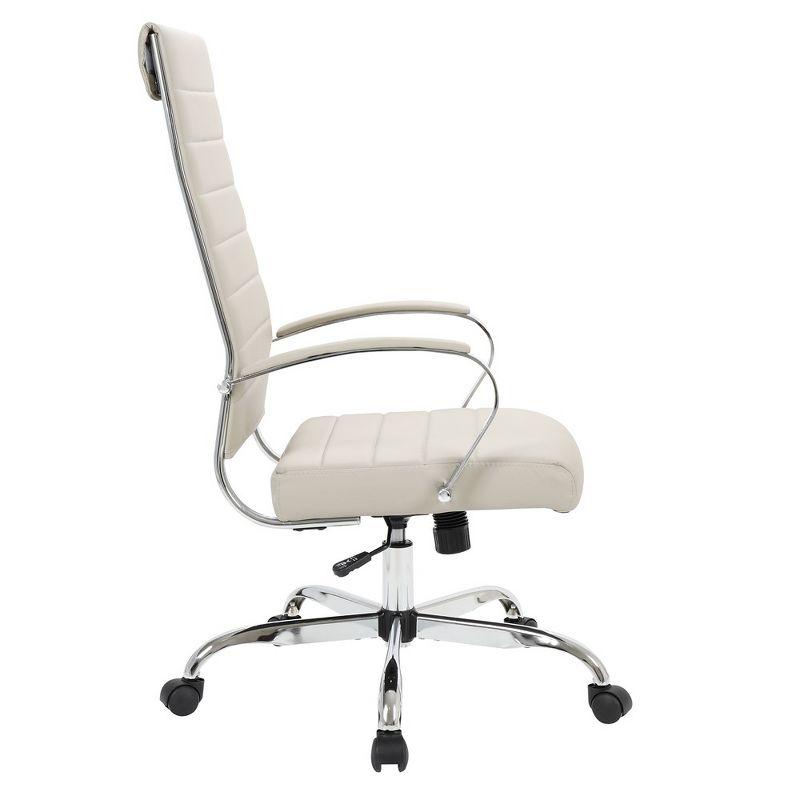 LeisureMod Benmar Modern High Back Leather Office Chair